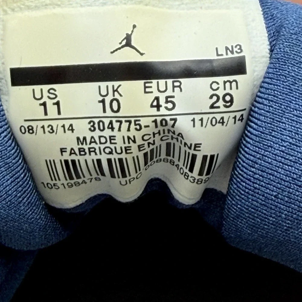 Jordan 7 Retro French Blue 2015 304775-107 Size 11 Remastered